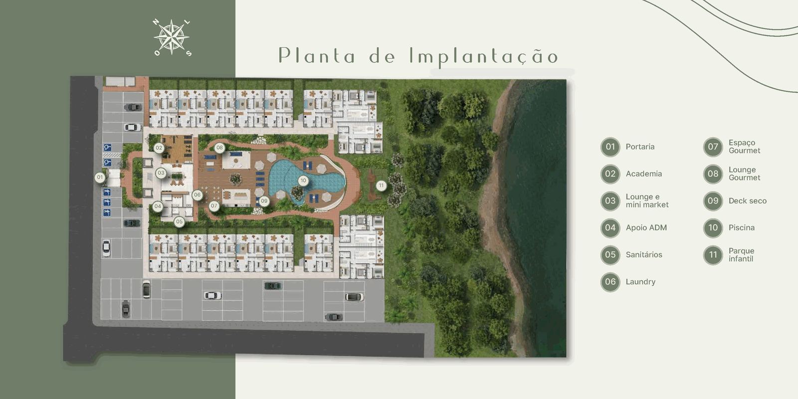 Planta de implantação