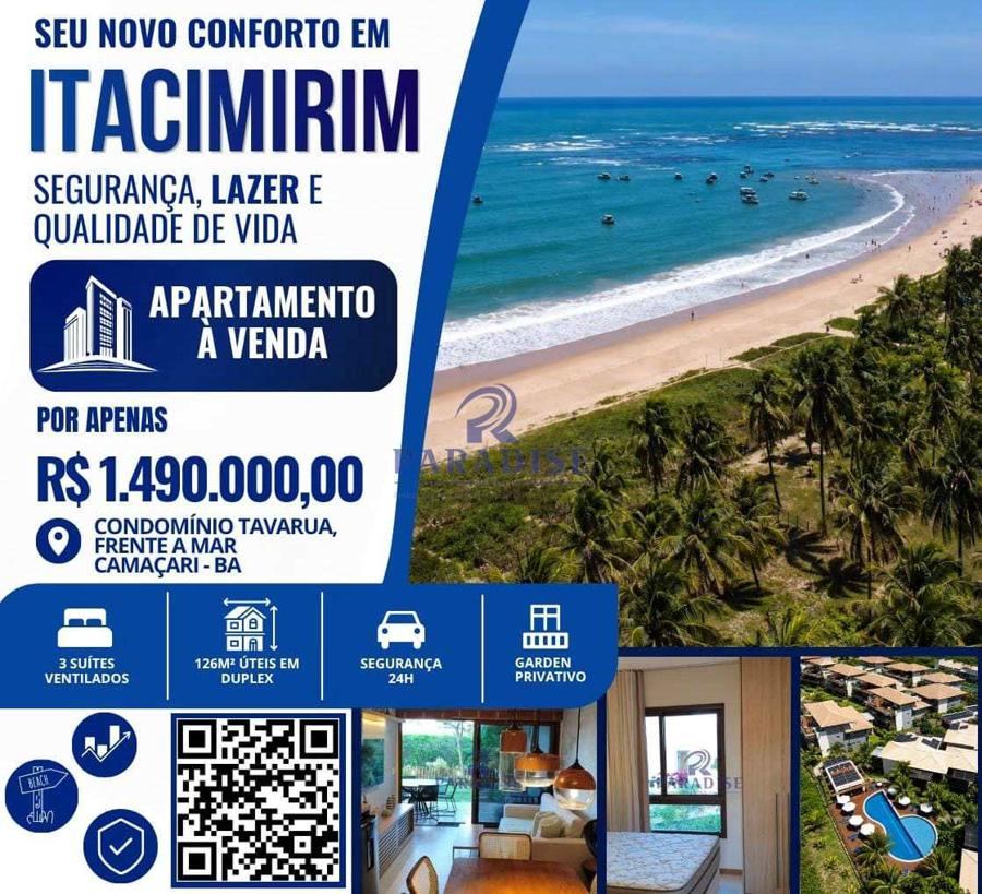 Apartamento duplex em Itacimirim — Condomínio Tavarua, 3 suítes, alto padrão — foto 1