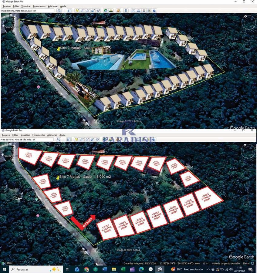 Área de 16.000 m² em Praia do Forte (Açú da Torres) — potencial para loteamento — foto 1